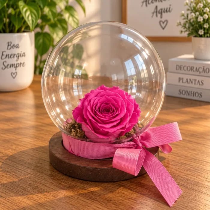 ROSA PINK NA CUPULA MED.